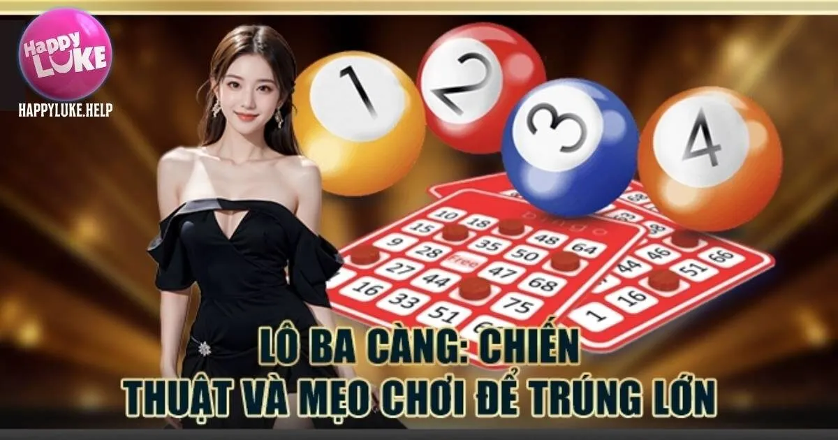 Tỷ lệ ăn thưởng đối với lô ba càng Happyluke